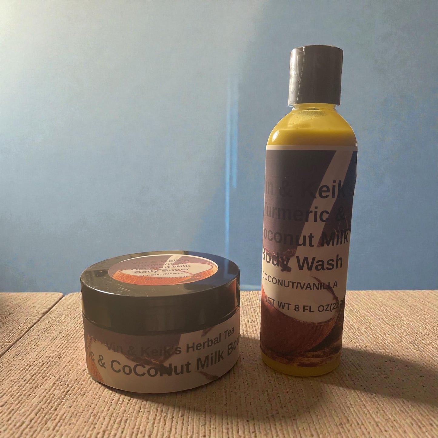 Turmeric and Coconut Milk Body Butter & Body Wash Set